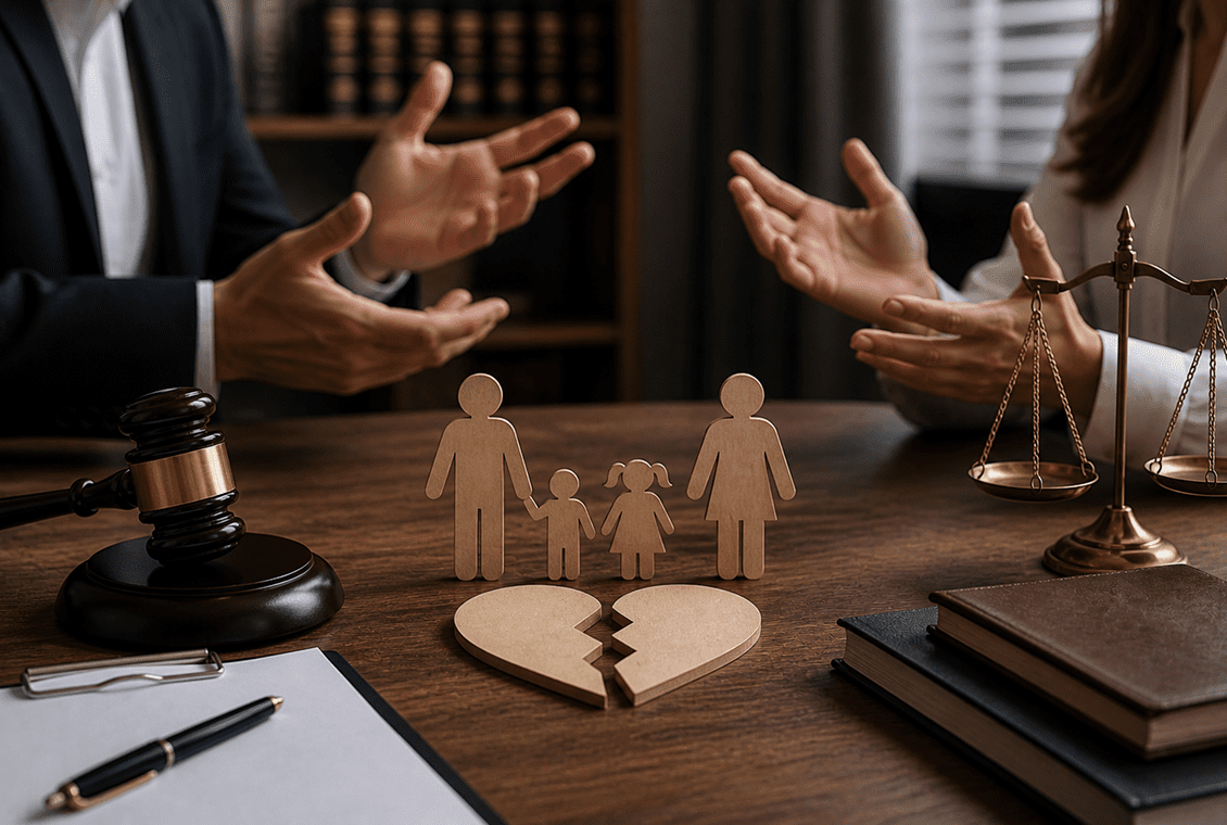 Legal debate over child custody arrangement